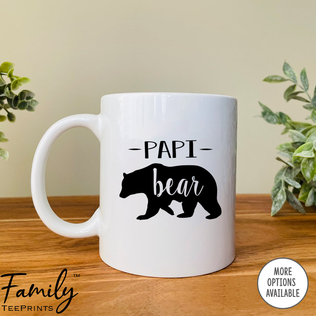 Papi Bear - Coffee Mug - Gifts For Papi - Papi Coffee Mug - familyteeprints