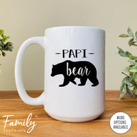 Papi Bear - Coffee Mug - Gifts For Papi - Papi Coffee Mug - familyteeprints