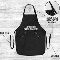 Hi Hungry, I'm Dad - Grill Apron - Funny Dad Apron - Funny Grill Apron - familyteeprints