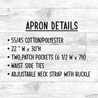 Hi Hungry, I'm Dad - Grill Apron - Funny Dad Apron - Funny Grill Apron - familyteeprints