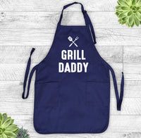 Grill Daddy - Grill Apron - Funny Apron - familyteeprints