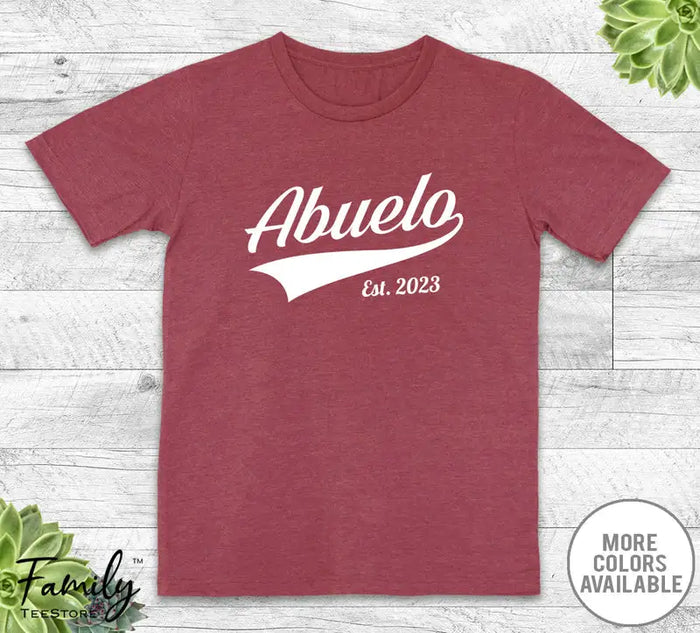Abuelo Est. 2023 - Unisex T-shirt - New Abuelo Shirt - Abuelo To Be Gift