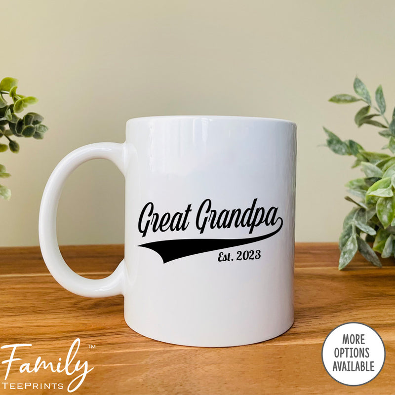 Great Grandpa Est. 2023 - Coffee Mug - Gifts For New Great Grandpa - Great Grandpa Mug - familyteeprints