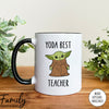Yoda Best Teacher - Coffee Mug - Gifts For Teacher - Teacher Coffee Mug - familyteeprints