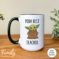 Yoda Best Teacher - Coffee Mug - Gifts For Teacher - Teacher Coffee Mug - familyteeprints