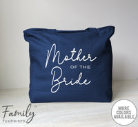 Mother Of The Bride -Zippered Tote Bag - Mother Of The Bride Bag - Mother Of The Bride Gift