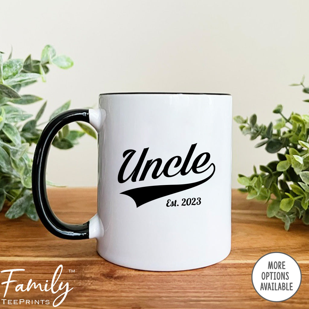Uncle Est. 2023 - Coffee Mug - Gifts For New Uncle - Uncle Mug - familyteeprints