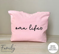 Oma Life - Zippered Tote Bag - Oma Bag - New Oma Gift - familyteeprints