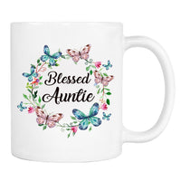 Blessed Auntie - Mug - Auntie Gift - Auntie Mug - familyteeprints