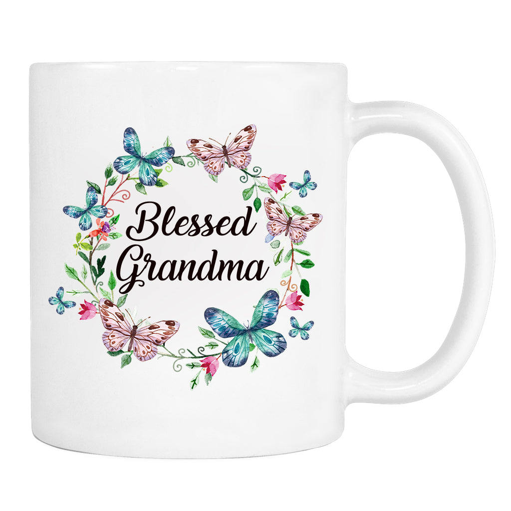 Blessed Grandma - Mug - Grandma Gift - Grandma Mug - familyteeprints