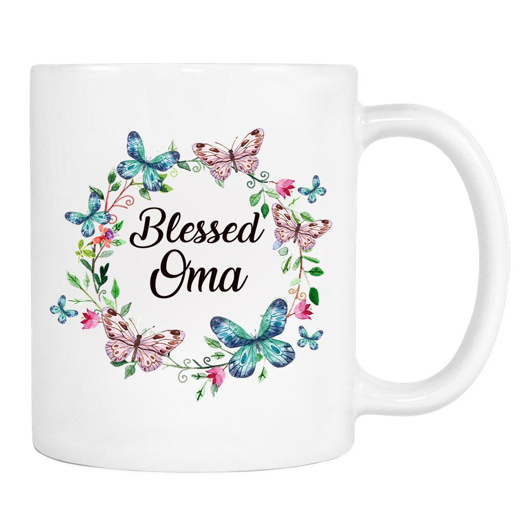 Blessed Oma - Mug - Oma Gift - Oma Mug - familyteeprints