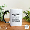 Engineer Definition - Coffee Mug - Gifts For Engineer - Engineer Mug - familyteeprints