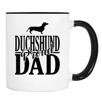 Proud Dachshund Dad - Mug - Dachshund Dad Gift - Dachshund Mug - Dog Dad Gift - familyteeprints