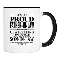 I'm A Proud Father-In-Law Of A Son-In-Law... - Mug - Father-In-Law Gift - Father-In-Law Mug - familyteeprints