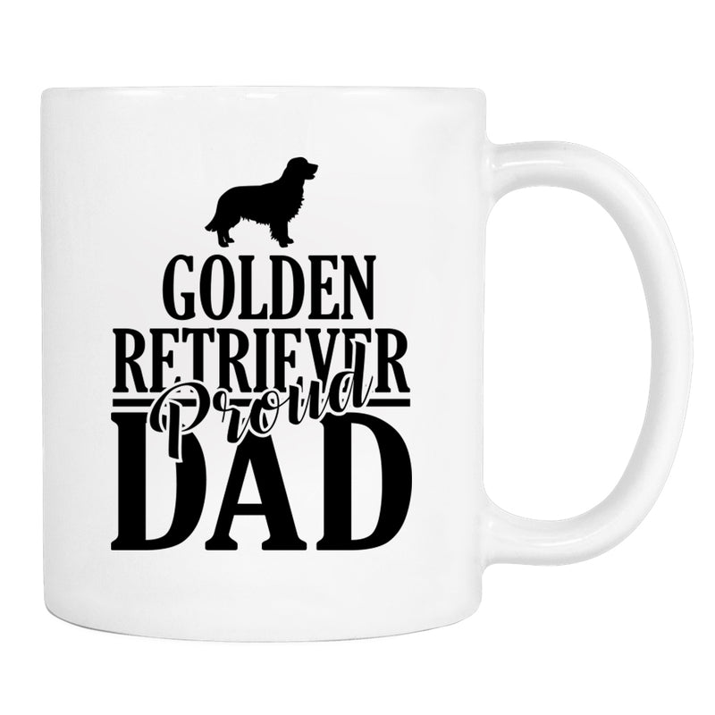 Proud Golden Retriever Dad - Mug - Golden Retriever Dad Gift - Golden Retriever Mug - Dog Dad Gift - familyteeprints