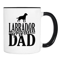Proud Labrador Dad - Mug - Labrador Dad Gift - Labrador Mug - Dog Dad Gift - familyteeprints