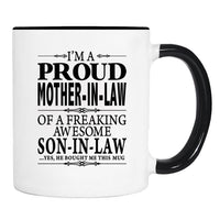 I'm A Proud Mother-In-Law Of A Son-In-Law... - Mug - Mother-In-Law Gift - Mother-In-Law Mug - familyteeprints