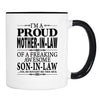 I'm A Proud Mother-In-Law Of A Son-In-Law... - Mug - Mother-In-Law Gift - Mother-In-Law Mug - familyteeprints