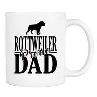 Proud Rottweiler Dad - Mug - Rottweiler Dad Gift - Rottweiler Mug - Dog Dad Gift - familyteeprints