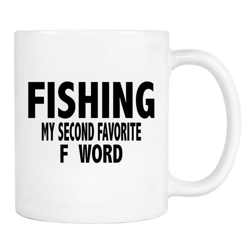 Fishing My Favorite F Word - Mug - Fishing Gift - Fishing Mug - familyteeprints