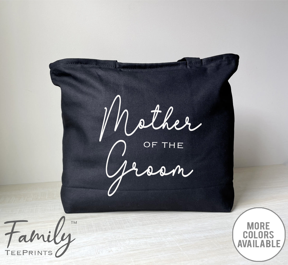 Mother Of The Groom -Zippered Tote Bag - Mother Of The Groom Bag - Mother Of The Groom Gift - familyteeprints
