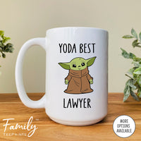 Yoda Best Lawyer - Coffee Mug - Gifts For Lawyer - Lawyer Coffee Mug - familyteeprints