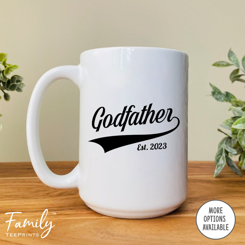 Godfather Est. 2023 - Coffee Mug - Gifts For New Godfather - Godfather Mug
