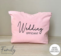Wedding Officiant -Zippered Tote Bag - Wedding Officiant Bag - Wedding Officiant Gift