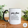 Police Officer Definition - Coffee Mug - Gifts For Police Officer - Police Officer Mug - familyteeprints