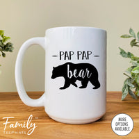 Pap Pap Bear - Coffee Mug - Gifts For Pap Pap - Pap Pap Coffee Mug - familyteeprints