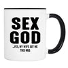 Sex God... Yes, My Husband Gave Me This Mug - Mug - Valentine's Day Gift - Husband Gift - Husband Mug - familyteeprints