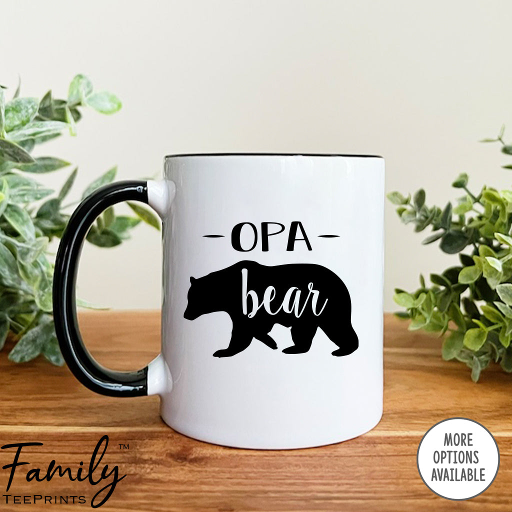 Opa Bear - Coffee Mug - Gifts For Opa - Opa Coffee Mug - familyteeprints
