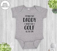 I'm Proof That Daddy Doesn't Play Golf All The Time - Baby Onesie - Pregnancy Reveal Gift - Baby Announcement