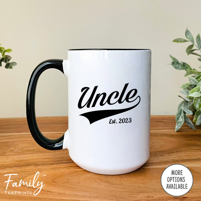 Uncle Est. 2023 - Coffee Mug - Gifts For New Uncle - Uncle Mug - familyteeprints