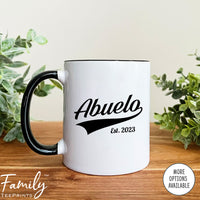 Abuelo Est. 2023 - Coffee Mug - Gifts For New Abuelo - Abuelo Mug - familyteeprints