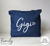 Gigi Heart -Zippered Tote Bag - Gigi Bag - Gigi Gift - familyteeprints