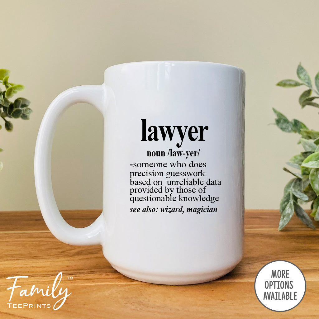 Lawyer Definition - Coffee Mug - Gifts For  Lawyer - Lawyer Mug