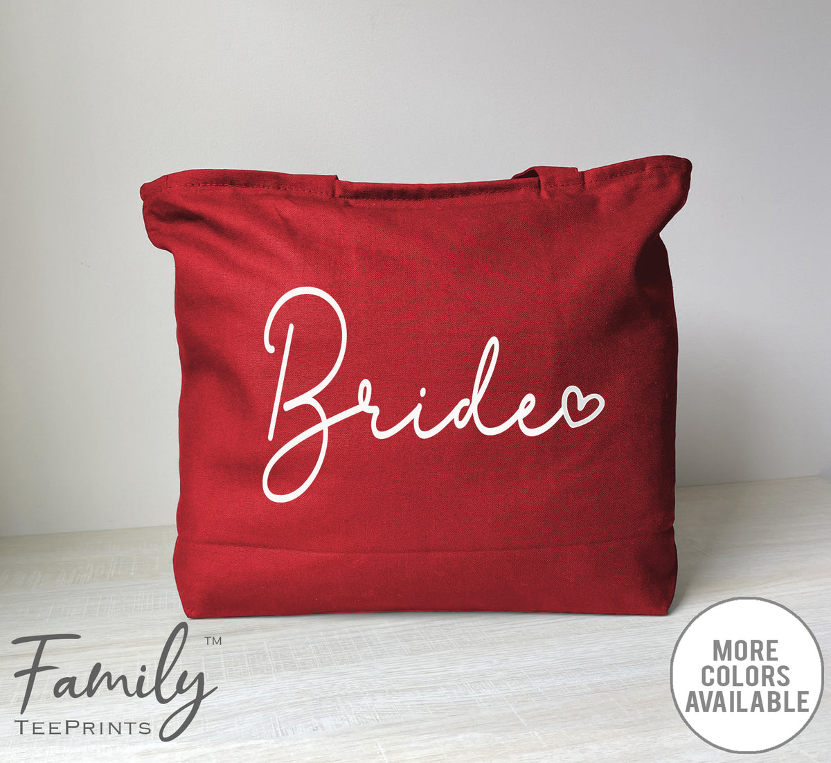 Bride -Zippered Tote Bag - Bride Bag - Bride Gift