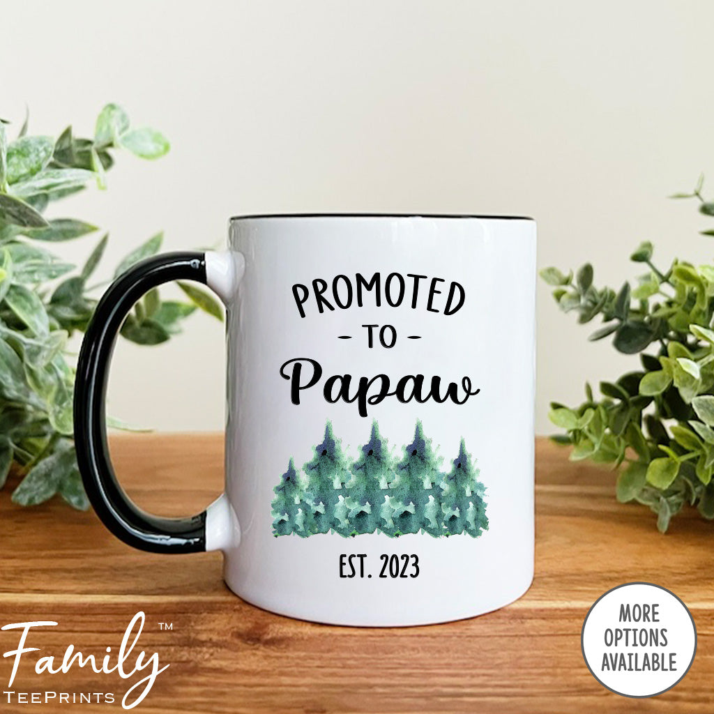 Promoted To Papaw Est. 2023 - Coffee Mug - Gifts For Papaw - Papaw Mug