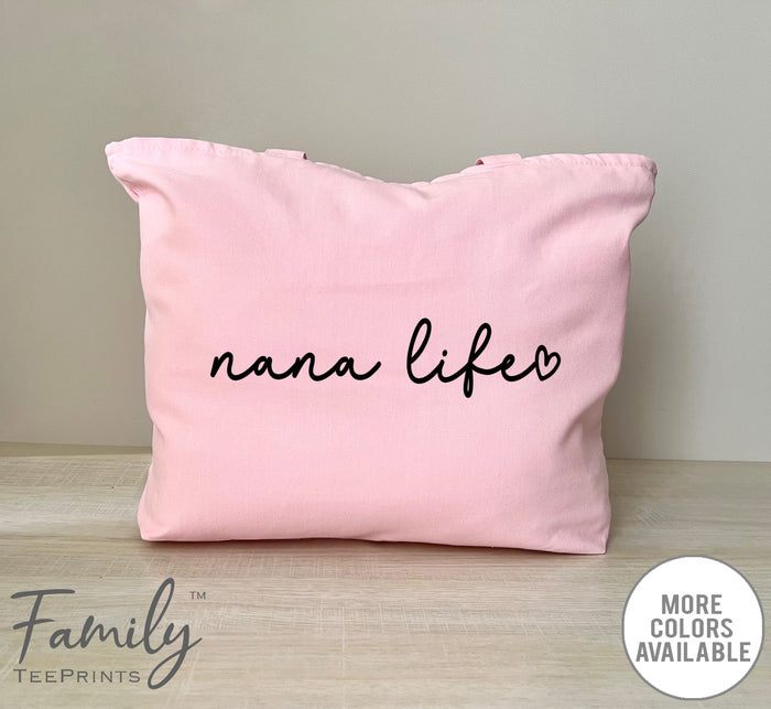 Nana Life - Zippered Tote Bag - Nana Bag - New Nana Gift