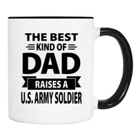 The Best Kind Of Dad Raises A U.S. Army Soldier - Mug - Dad Gift - U.S. Army Soldier Dad Mug - familyteeprints