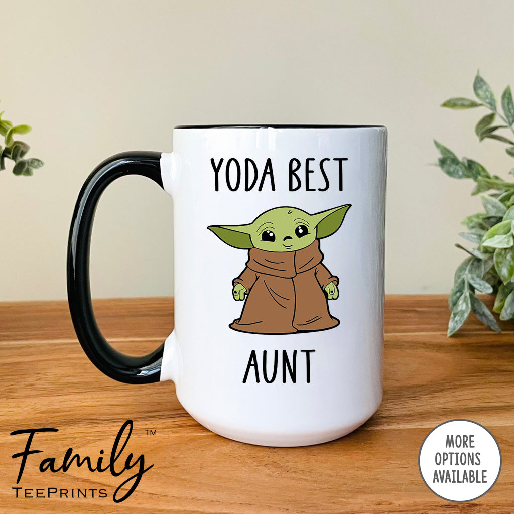 Yoda Best Aunt - Coffee Mug - Gifts For Aunt - Aunts Coffee Mug - familyteeprints