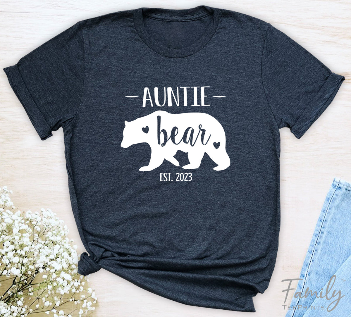 Auntie Bear - Unisex T-shirt - Auntie Mom Shirt - Gift For New Auntie