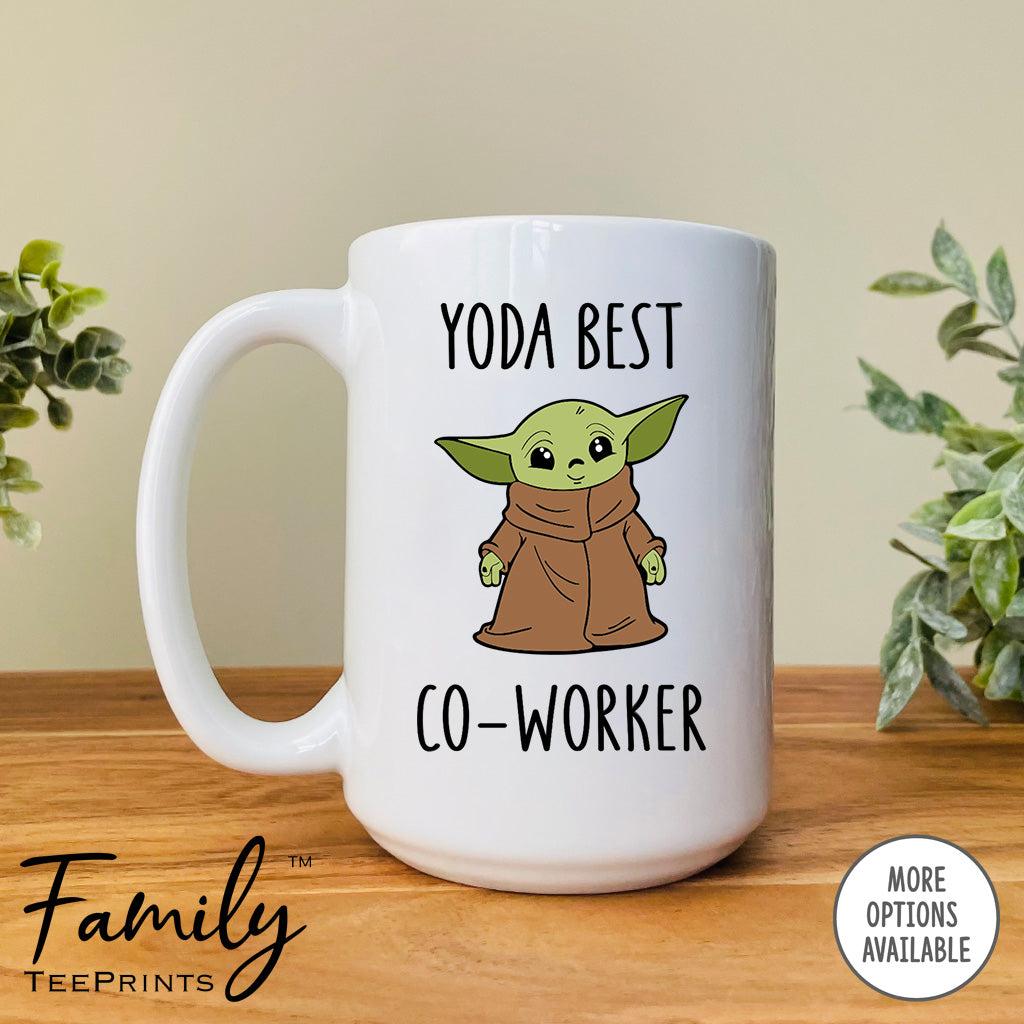 Yoda Best Co-Worker - Coffee Mug - Gifts For Co-Worker - Co-Worker Coffee Mug - familyteeprints