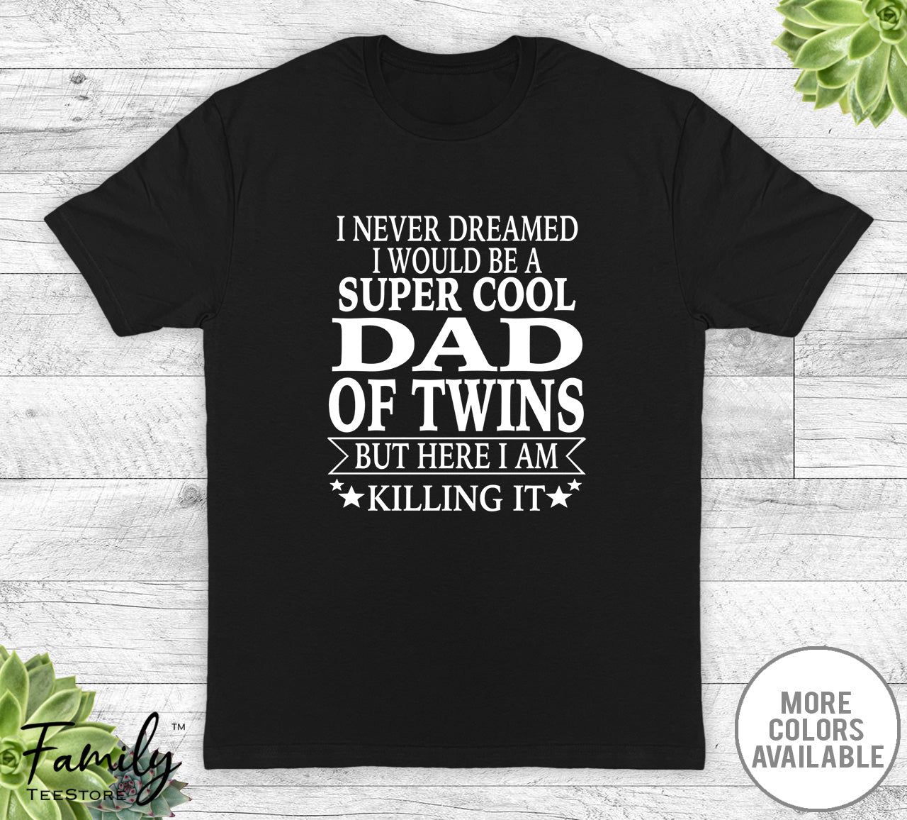 Dad of twins store shirt