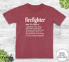 Firefighter Noun - Unisex T-shirt - Firefighter Shirt - Firefighter Gift - familyteeprints