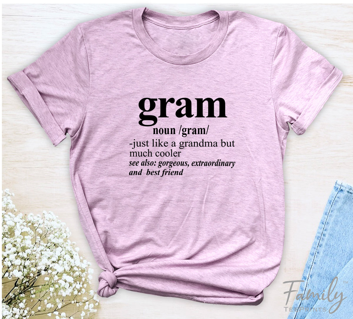 Gram Noun - Unisex T-shirt - Gram Shirt - Gift Fo Gram - familyteeprints