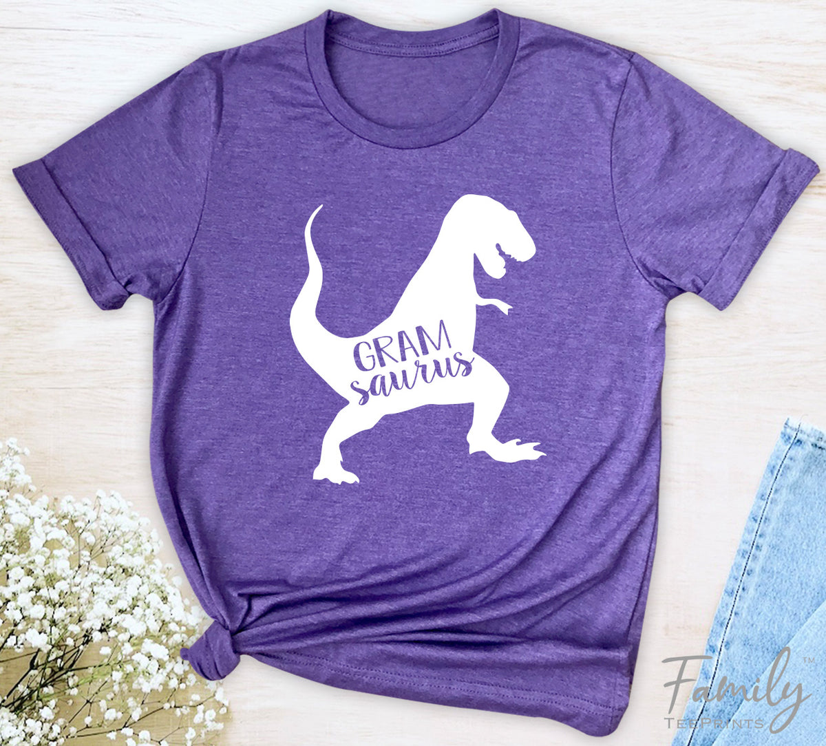 Gramsaurus - Unisex T-shirt - Gram Shirt - Gift For New Gram - familyteeprints