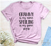 Grammy Is My Name Spoiling Is My Game - Unisex T-shirt - Grammy Shirt - Gift For Grammy - familyteeprints