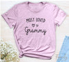 Most Loved Grammy - Unisex T-shirt - Grammy Shirt - Gift For Grammy - familyteeprints